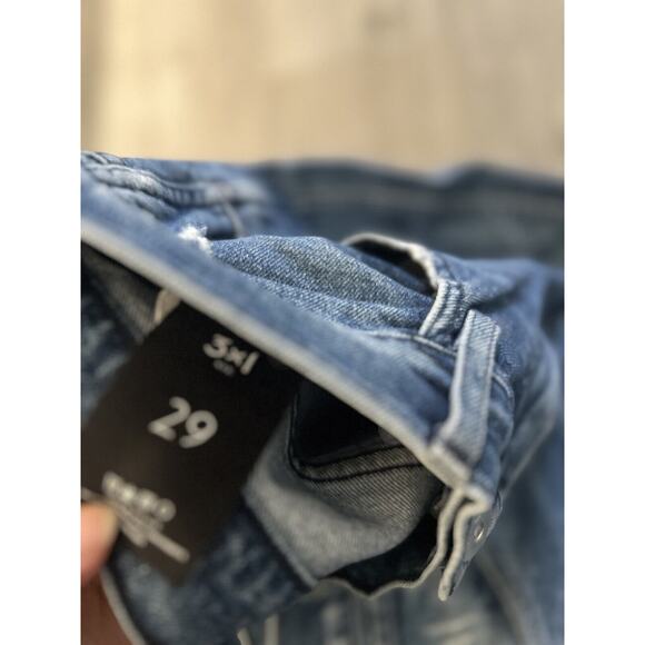 3x1 W3 Straight Authentic Cropped Jeans Size 29 Fringe Ankle - Picture 5 of 8